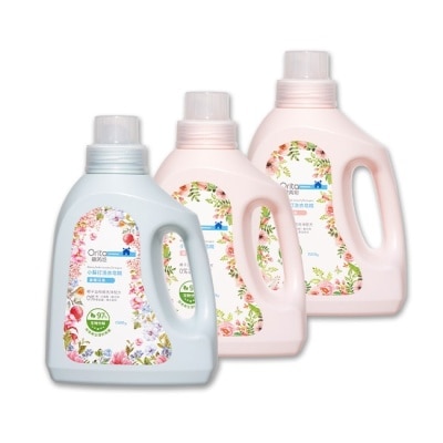 ORITA 歐芮坦小蘇打洗衣皂精熱銷組(薔薇香氛1500g*2+晨曦花香1500g*1)
