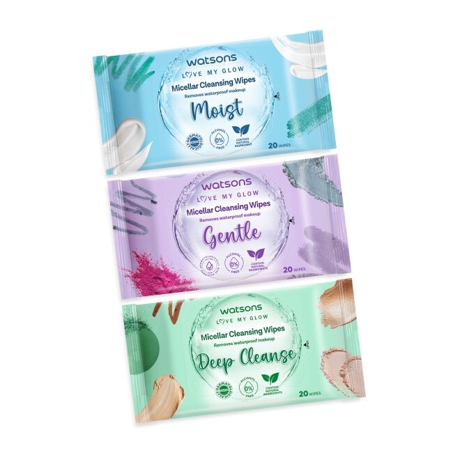 屈臣氏 MICELLAR WATER保濕卸妝潔膚棉 20入(AW2023)*3