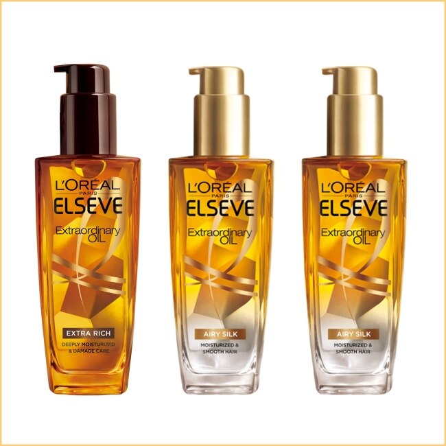 L`OREAL PARIS 巴黎萊雅 巴黎萊雅金緻護髮精油3入組-(金*2+棕*1)