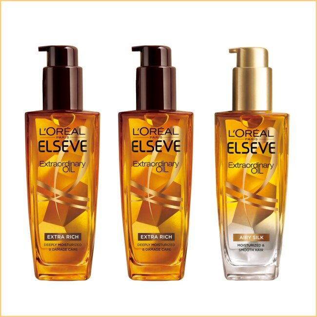 L`OREAL PARIS 巴黎萊雅 巴黎萊雅金緻護髮精油3入組-(金*1+棕*2)