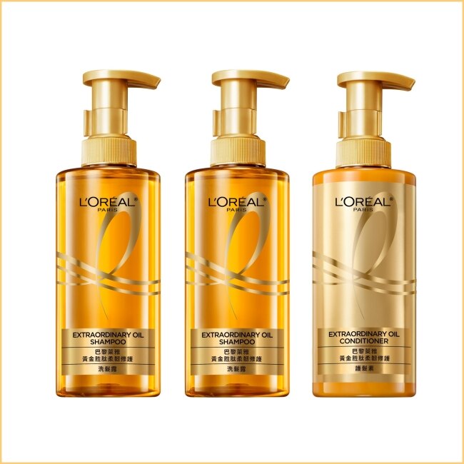 L`OREAL PARIS 巴黎萊雅 巴黎萊雅黃金勝肽柔韌修護-洗護3入組(洗*2+護*1)