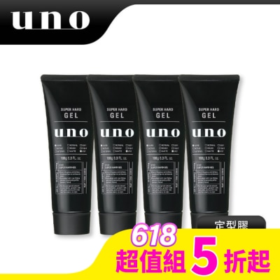 uno UNO 強硬作風定型膠 180g 4入組