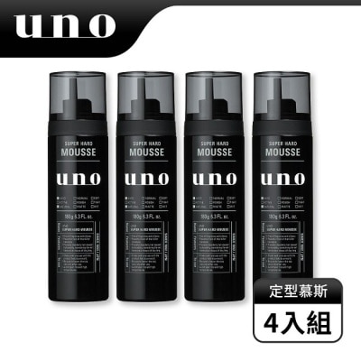 uno UNO 強硬作風定型慕斯 180g 4入組