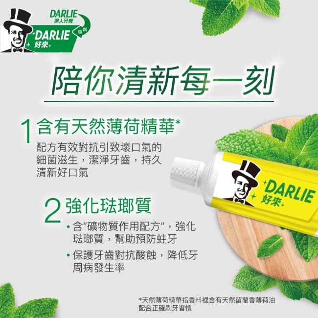 DARLIE好來超氟強化琺瑯質牙膏250g2入*3入組