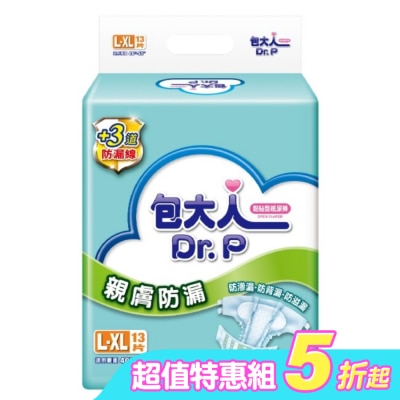 Dr.P包大人 - 包大人成褲親膚防漏L-XL 13片X 6包 超值組
