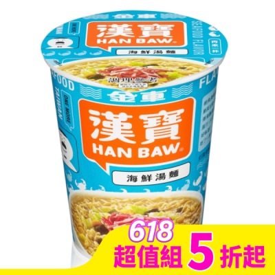 KINGCAR 金車 金車漢寶海鮮湯麵66G*3