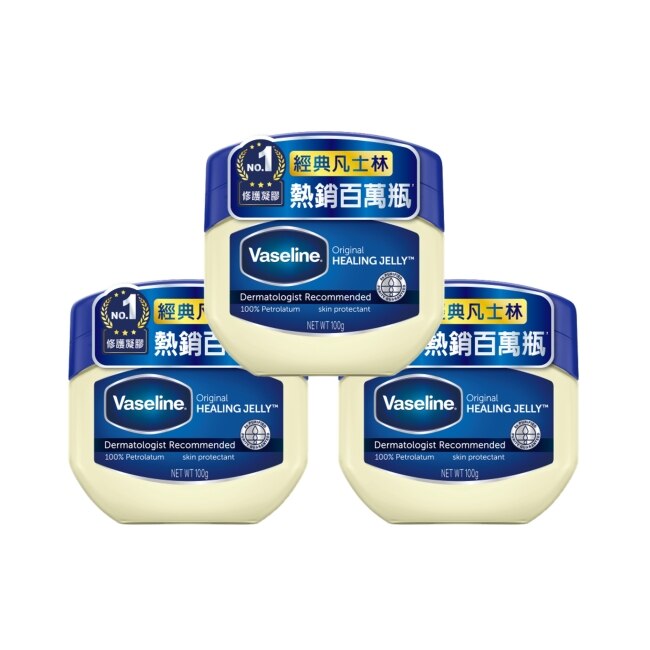 Vaseline 凡士林 凡士林經典高純修護凝膠 100G*3