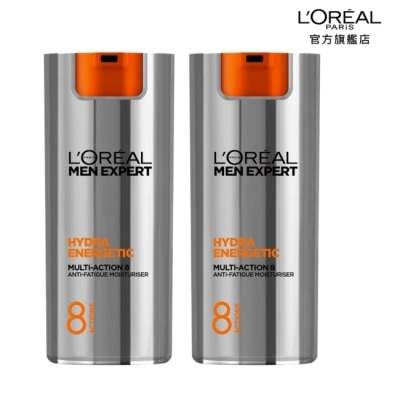 L`OREAL PARIS 巴黎萊雅 巴黎萊雅專業男仕8效勁能保濕乳液50ml*2