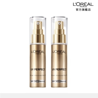 L`OREAL PARIS 巴黎萊雅 巴黎萊雅多效防護輕裸美肌乳30ml(小金管)*2