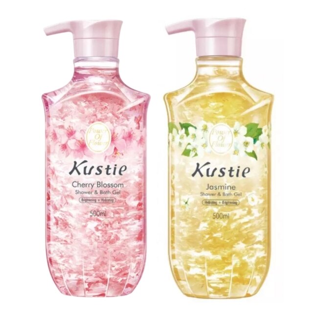 【Kustie蔻斯汀】茉莉花瓣沐浴露500ml+櫻花花瓣沐浴露 500ml