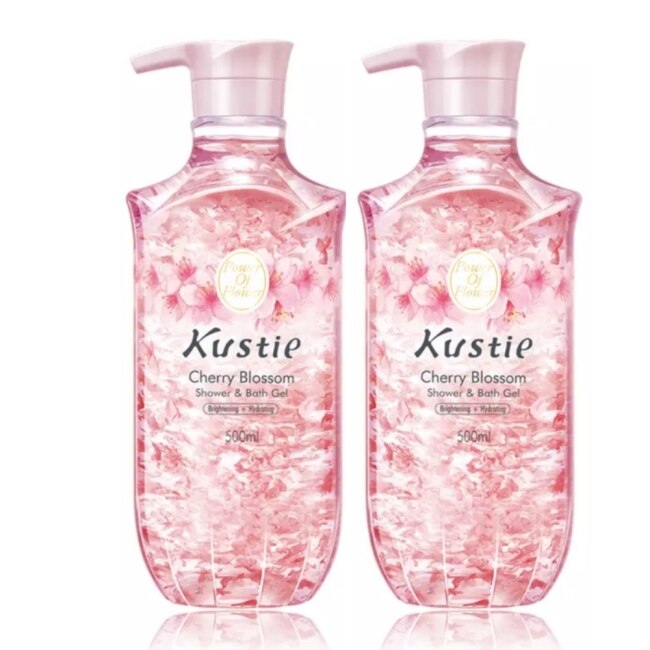 KUSTIE 【Kustie蔻斯汀】櫻花花瓣沐浴露 500ml*2入