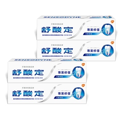 SENSODYNE 舒酸定專業修復抗敏牙膏 100克*4
