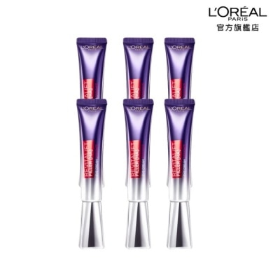 L`OREAL PARIS 巴黎萊雅 巴黎萊雅玻尿酸眼霜級撫紋精華霜30ml*6