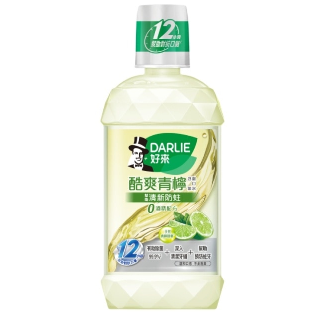 Darlie 好來 Darlie好來酷爽青檸漱口水(無酒精配方)500ml*3