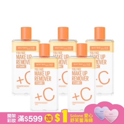 Maybelline 媚比琳 媚比琳 高效潔淨輕柔卸妝水 150ml 5入組 #小C水