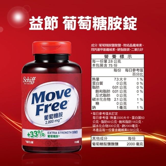 Move Free 益節葡萄糖胺2000mg x 150顆