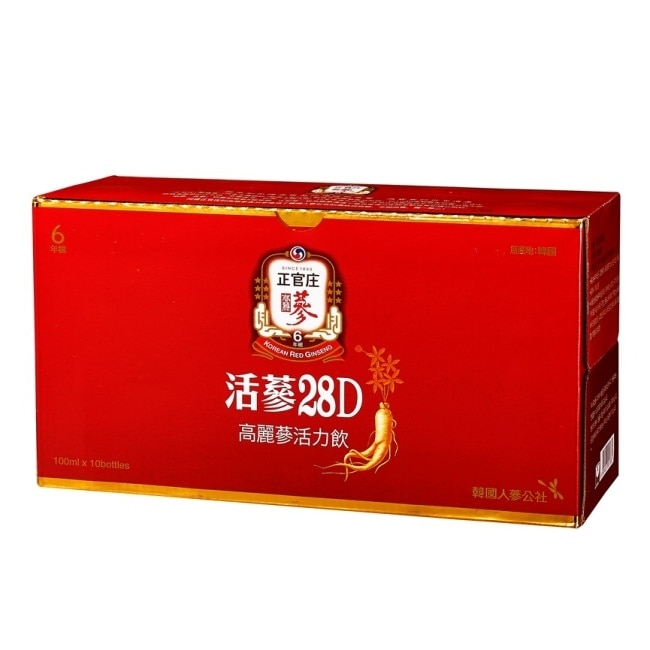 正官庄 正官庄活蔘28d滋補液 100ml*10入-箱購