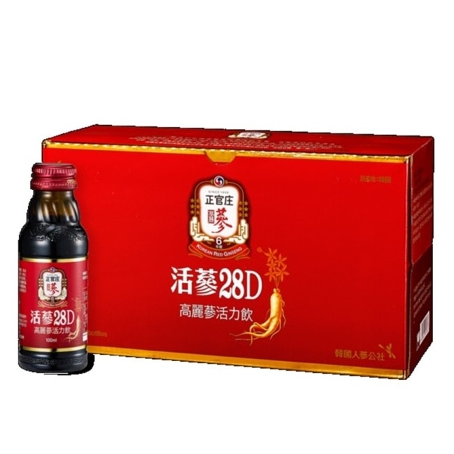 正官莊 正官莊活參28D滋補液 100ml*10入-箱購
