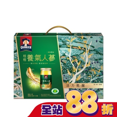 Quaker 桂格 桂格養氣人蔘禮盒 8瓶裝