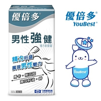 YOUBEST 優倍多 優倍多A+男性強健複方軟膠囊 60粒