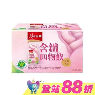 Quaker 桂格 - 天地合補 含鐵玫瑰四物飲120ml*6入