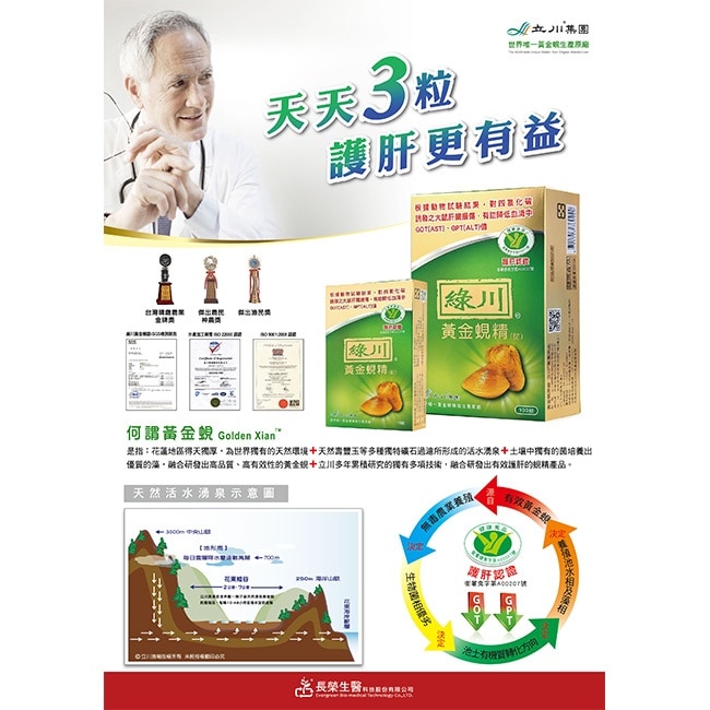 綠川黃金蜆精錠90錠
