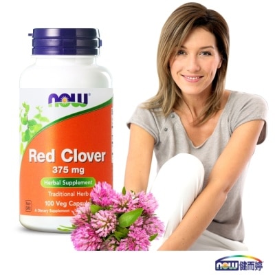 NOW NOW健而婷 紅花苜蓿-頂級植物異黃酮 (100顆/瓶)