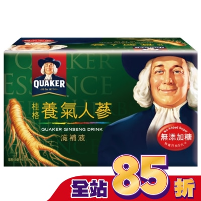 Quaker 桂格 桂格養氣人蔘無糖配方60ml*6入